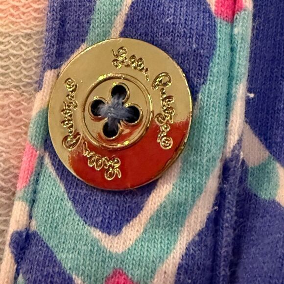 Lilly Pulitzer Captain Popover Size XXS Iris Blue Jellies Be Jammin Print - Picture 8 of 13